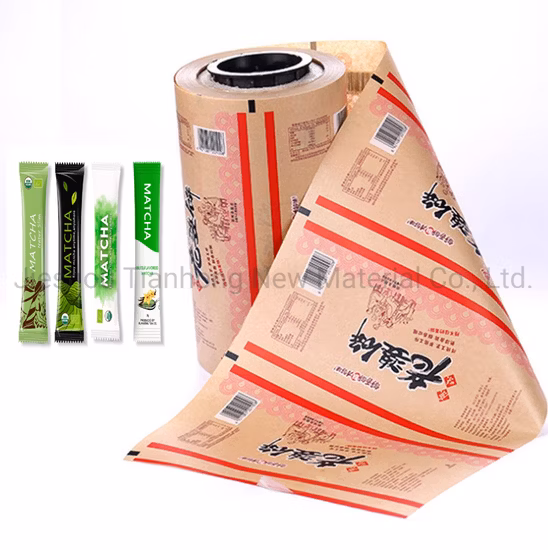 Pellicola per imballaggio in PET flessibile metallizzata Pellicola per laminazione BOPP Barrette di cereali Biscotti Patatine fritte Rotolo di pellicola per imballaggio alimentare