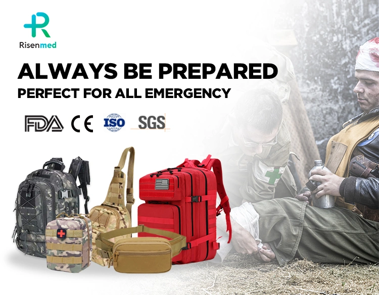 Professional Custom First Aid Kit Sos Tactical Survival Kit Set Bag for Travel Outdoor Trauma Ifak Use