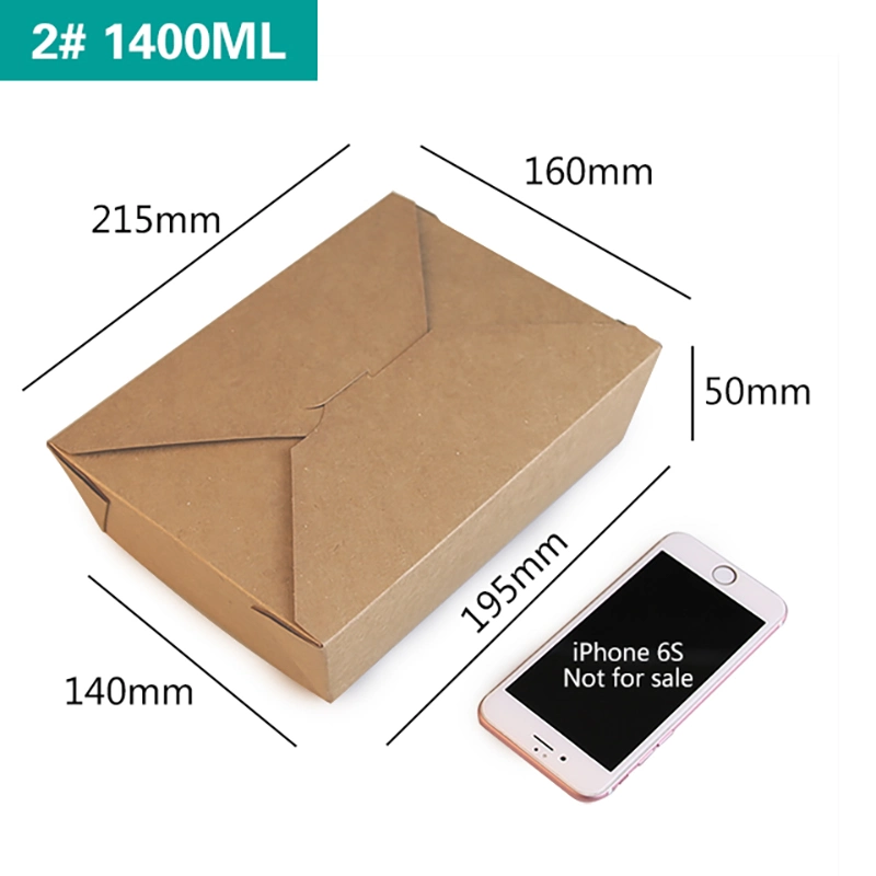 Disposable Take out Salad Box Food Packaging Cardboard Boxes Take Away Paper Container