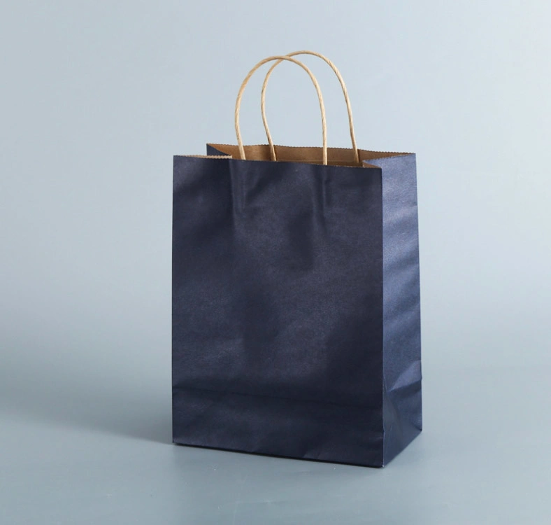 Brown Sos Paper Kraft Bags with Paper Tape Handles