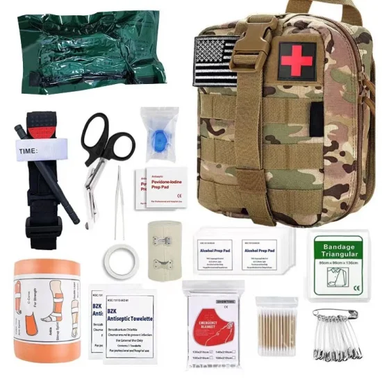 Kit di pronto soccorso per borsa tattica SOS di emergenza all'aperto, attrezzatura da sopravvivenza, campeggio militare, escursionismo